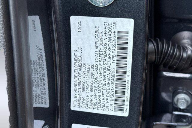 new 2025 Honda Accord car, priced at $29,490