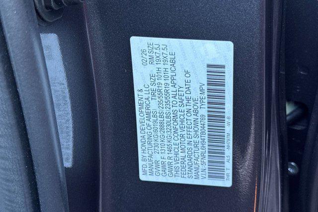 new 2026 Honda Odyssey car, priced at $53,190