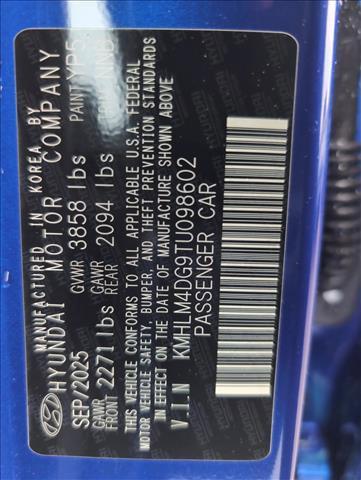 new 2026 Hyundai Elantra car, priced at $24,955