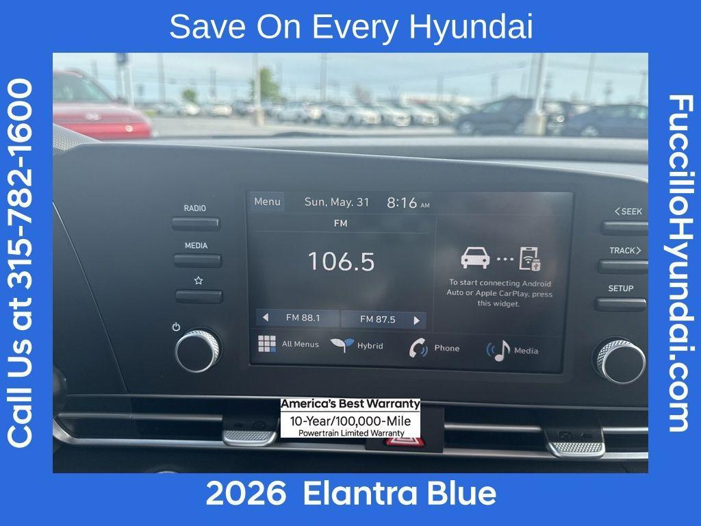 new 2026 Hyundai ELANTRA HEV car, priced at $25,725