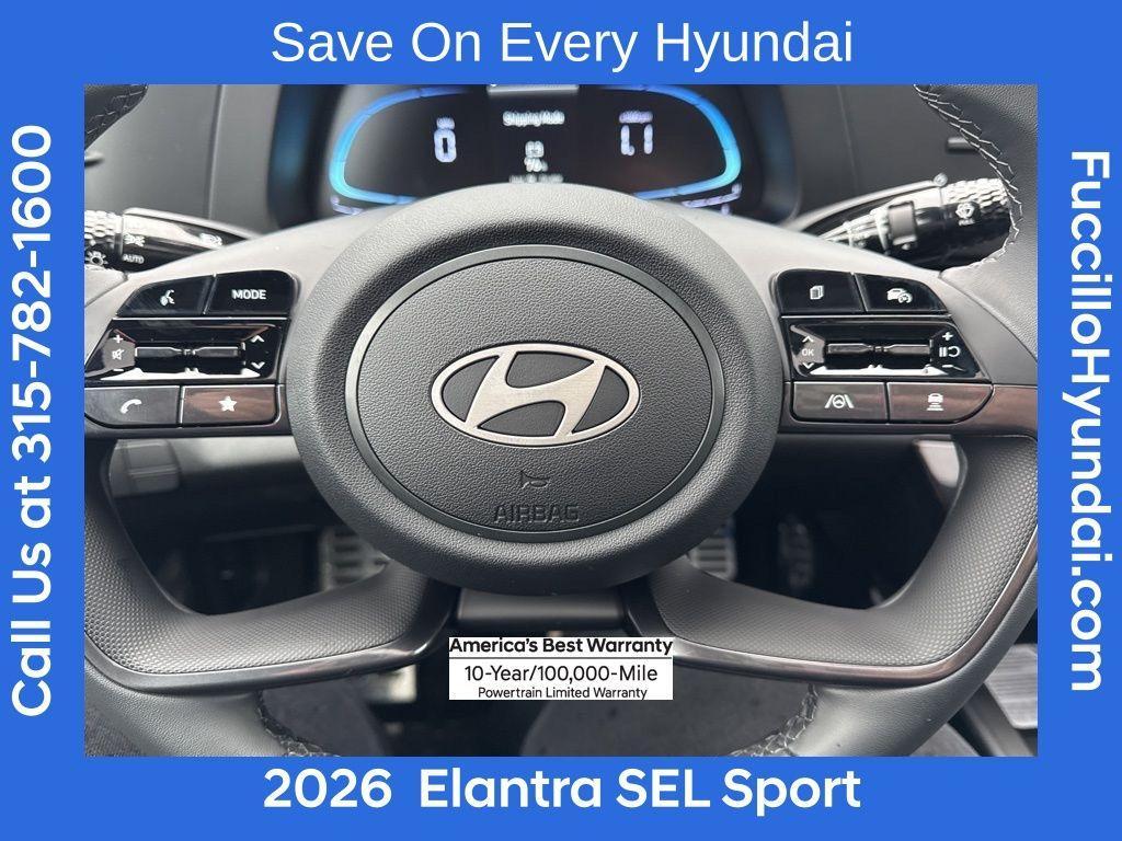 new 2026 Hyundai Elantra car, priced at $23,093