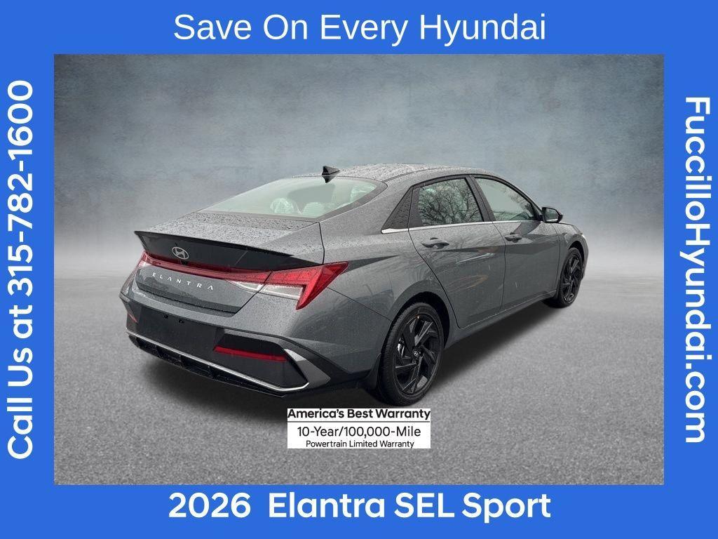 new 2026 Hyundai Elantra car, priced at $23,093