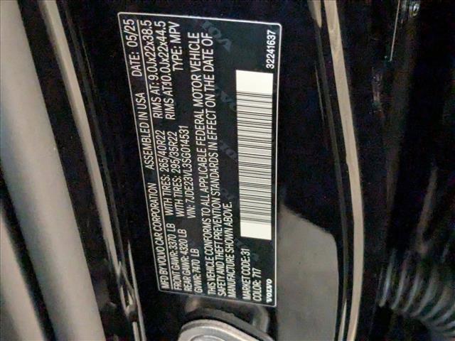 new 2025 Volvo EX90 car, priced at $77,597