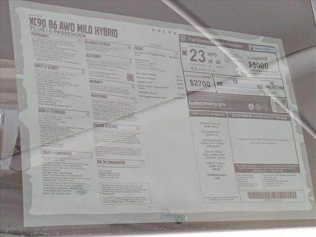 new 2026 Volvo XC90 car, priced at $71,745