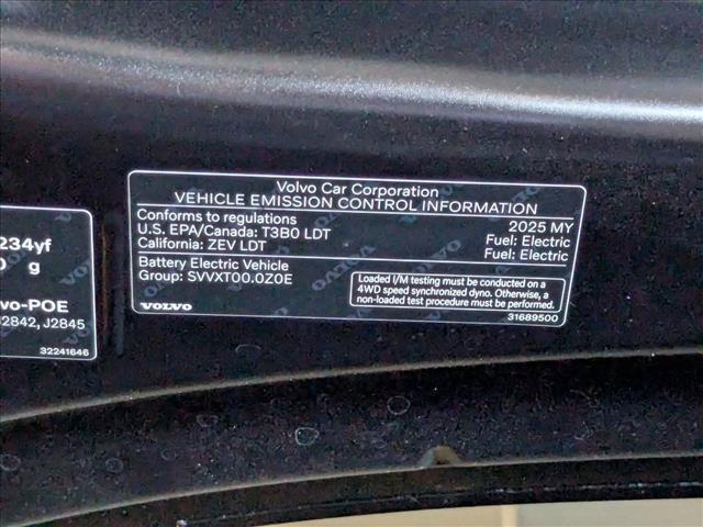 new 2025 Volvo EX90 car, priced at $73,897