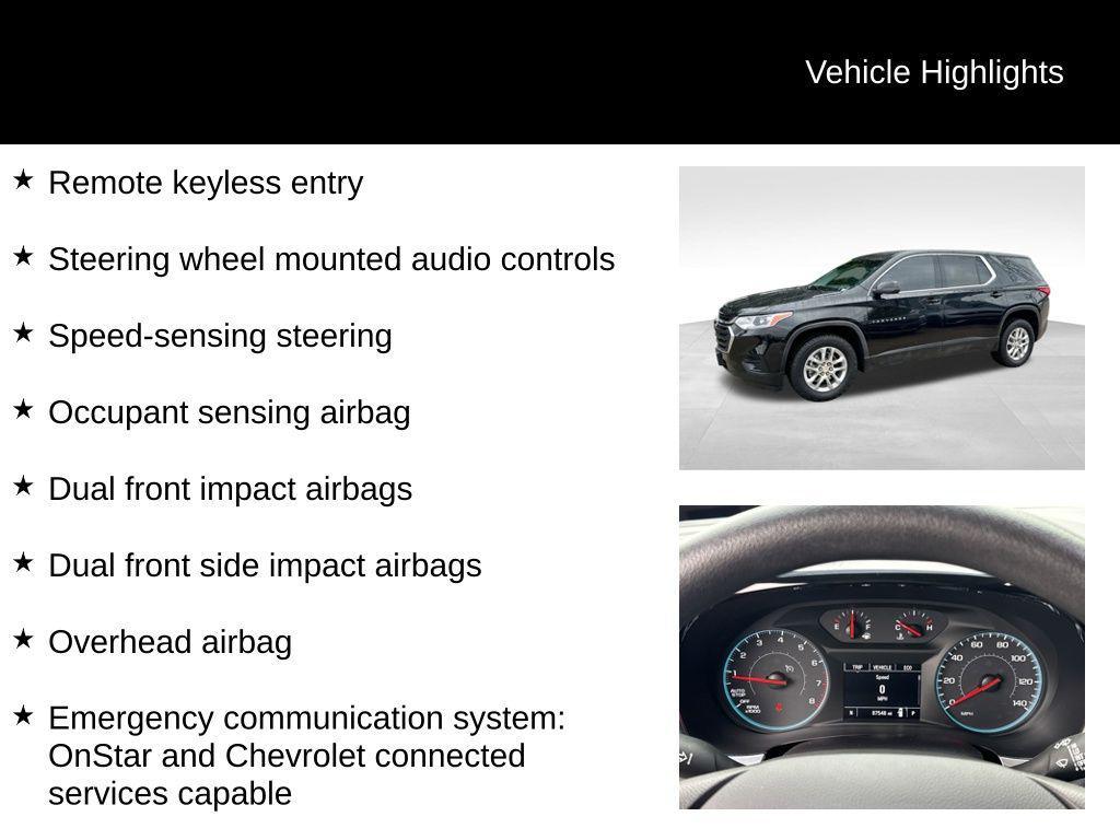 used 2021 Chevrolet Traverse car, priced at $20,098