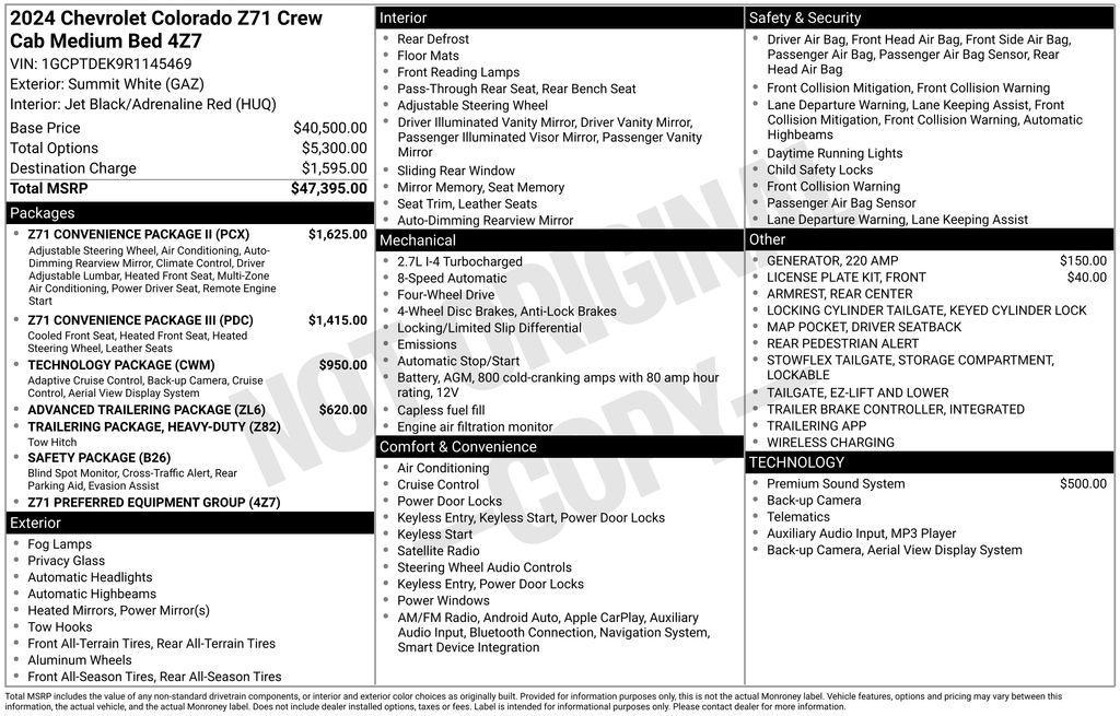 used 2024 Chevrolet Colorado car, priced at $36,943