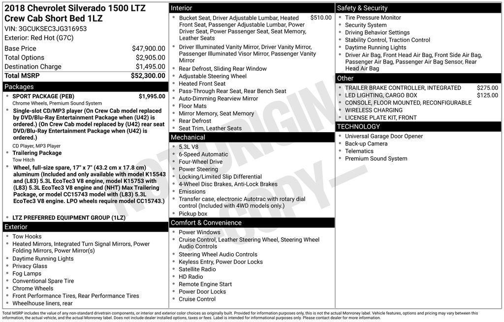 used 2018 Chevrolet Silverado 1500 car, priced at $24,299