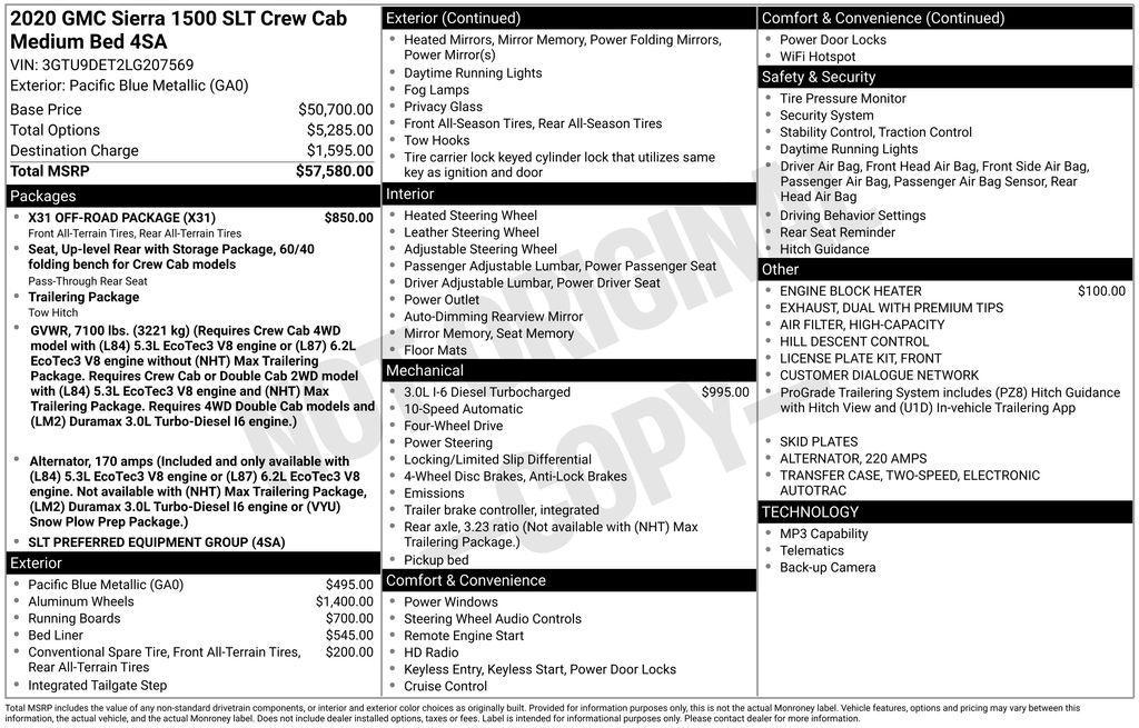used 2020 GMC Sierra 1500 car, priced at $29,499