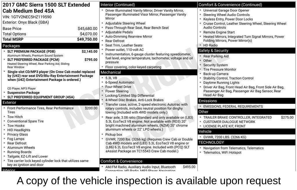 used 2017 GMC Sierra 1500 car, priced at $28,499