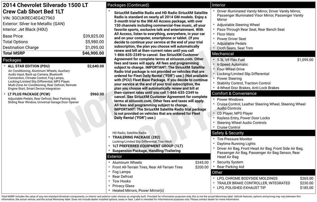 used 2014 Chevrolet Silverado 1500 car, priced at $20,999