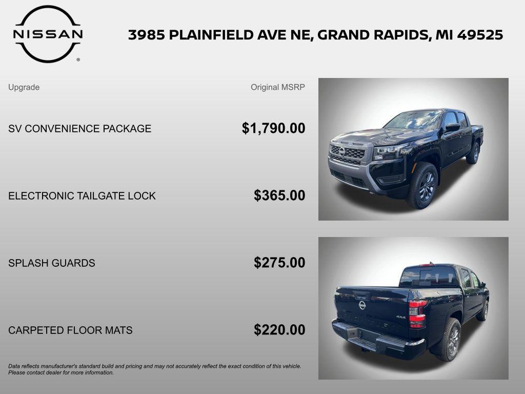 new 2026 Nissan Frontier car, priced at $38,558