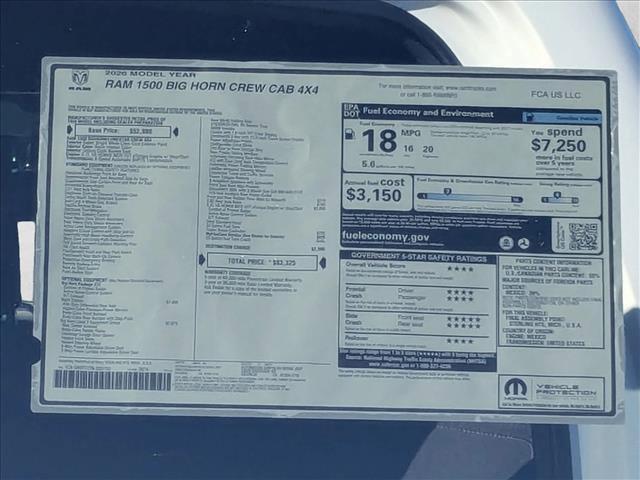 new 2026 Ram 1500 car, priced at $54,956