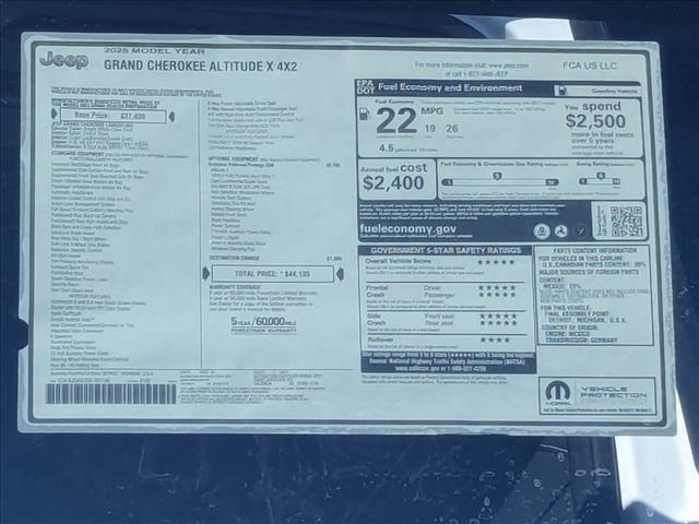 new 2025 Jeep Grand Cherokee car, priced at $41,885