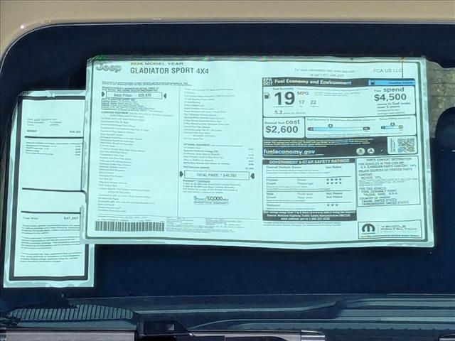 new 2026 Jeep Gladiator car, priced at $39,995