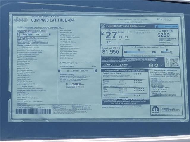 new 2025 Jeep Compass car, priced at $23,995