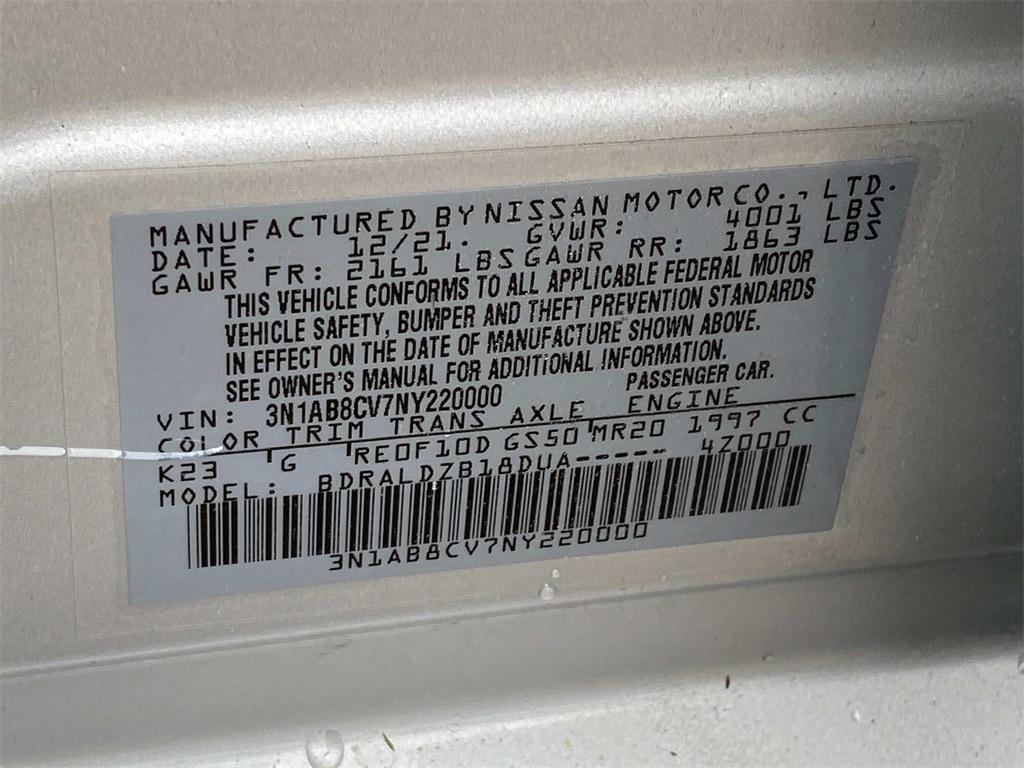 used 2022 Nissan Sentra car, priced at $15,999