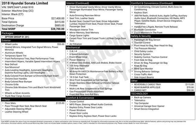 used 2018 Hyundai Sonata car, priced at $10,995