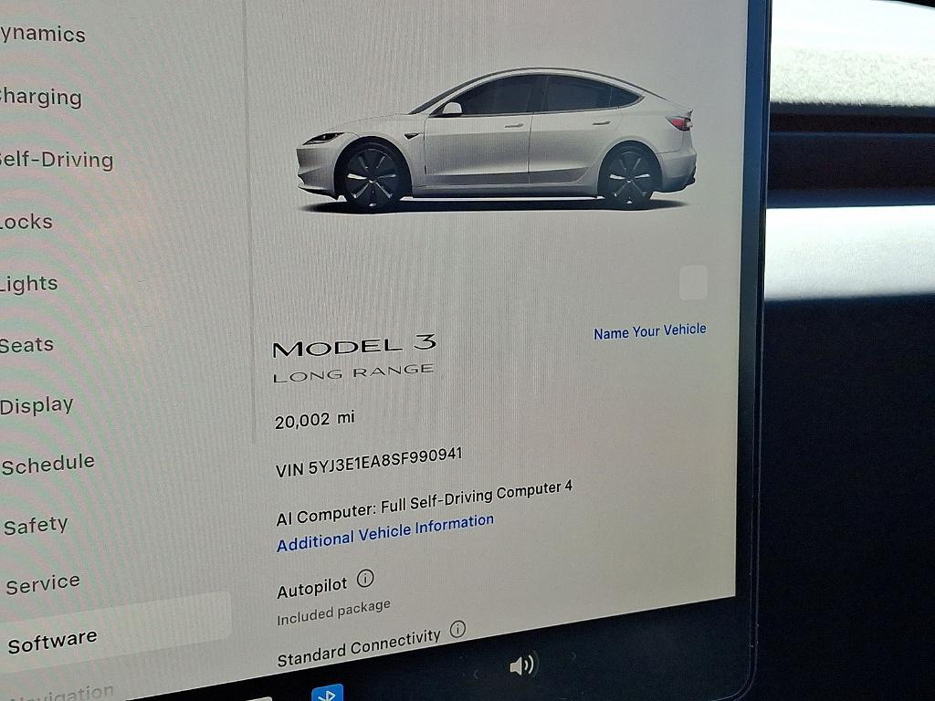 used 2025 Tesla Model 3 car, priced at $36,890