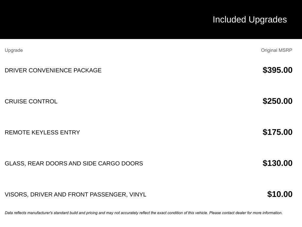 new 2025 Chevrolet Express 2500 car, priced at $44,395