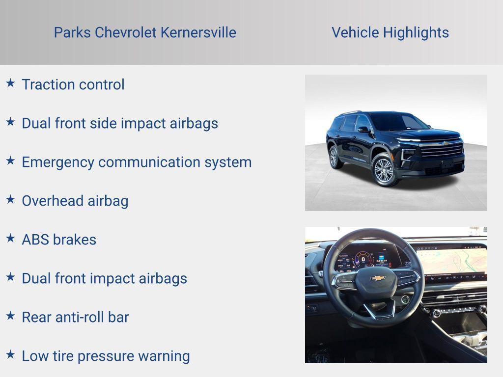 used 2024 Chevrolet Traverse car, priced at $32,250