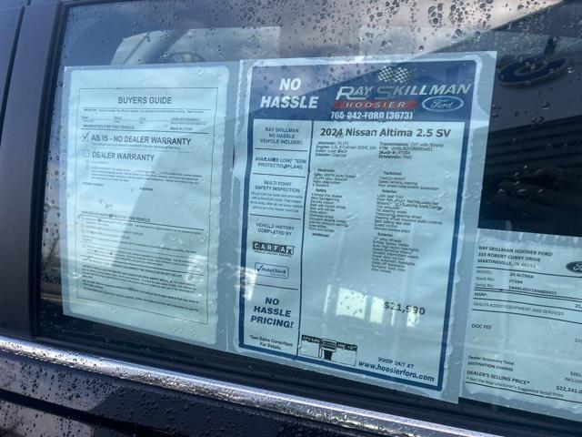 used 2024 Nissan Altima car, priced at $18,990