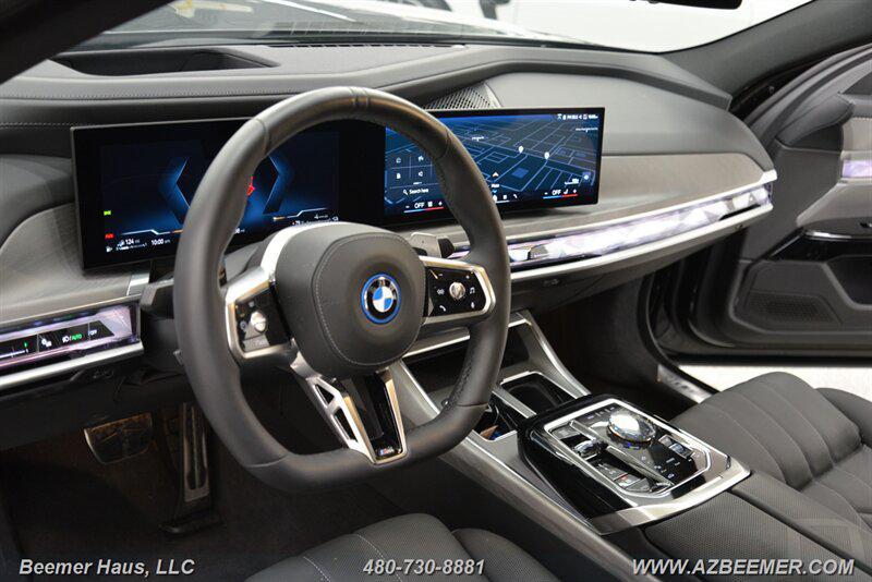 used 2025 BMW 750e car, priced at $89,998