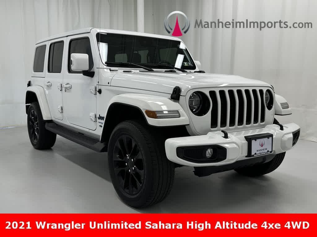 used 2021 Jeep Wrangler Unlimited 4xe car, priced at $28,887