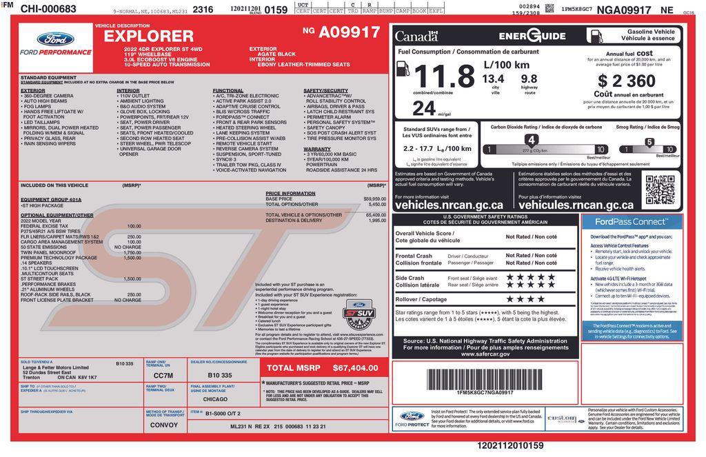 used 2022 Ford Explorer car, priced at $37,978