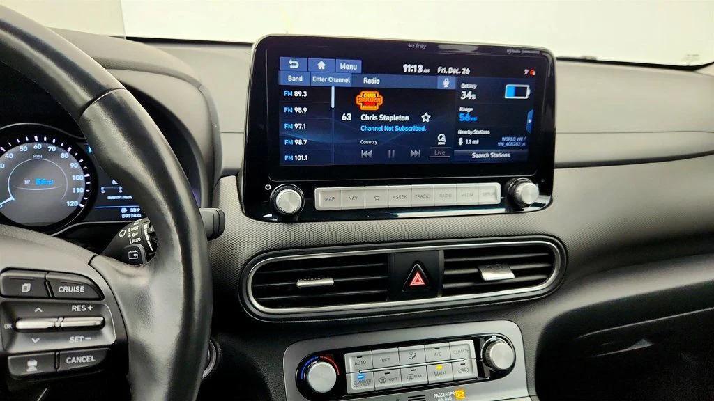 used 2021 Hyundai Kona EV car, priced at $12,495