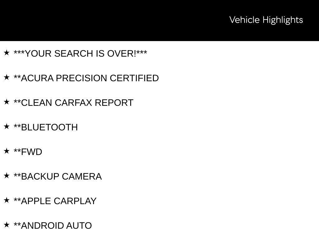 used 2025 Acura ADX car, priced at $34,997