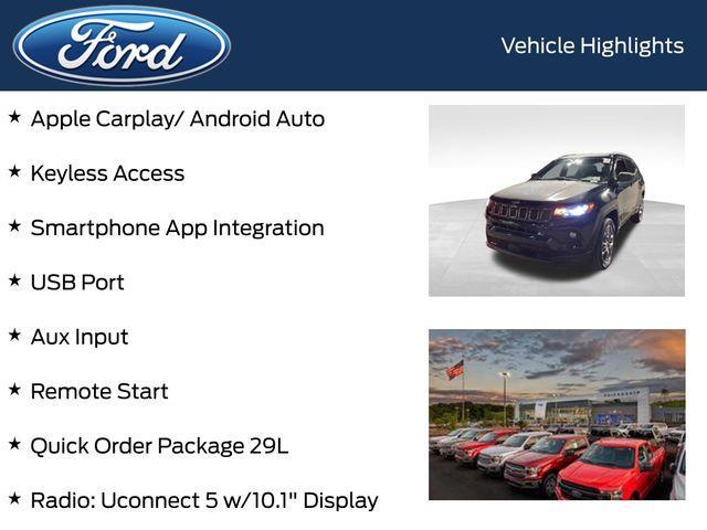 used 2024 Jeep Compass car, priced at $23,998