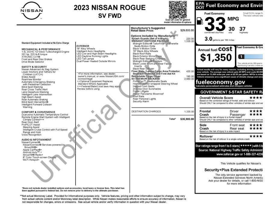 used 2023 Nissan Rogue car, priced at $22,988