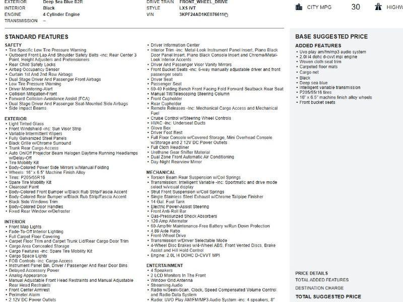 used 2019 Kia Forte car, priced at $11,988