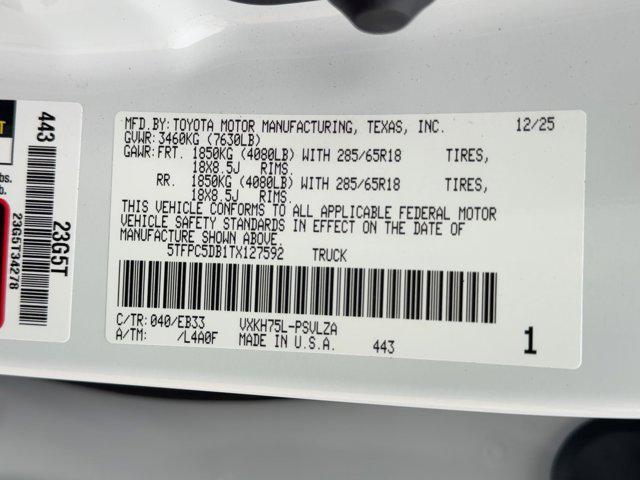 new 2026 Toyota Tundra Hybrid car, priced at $73,321