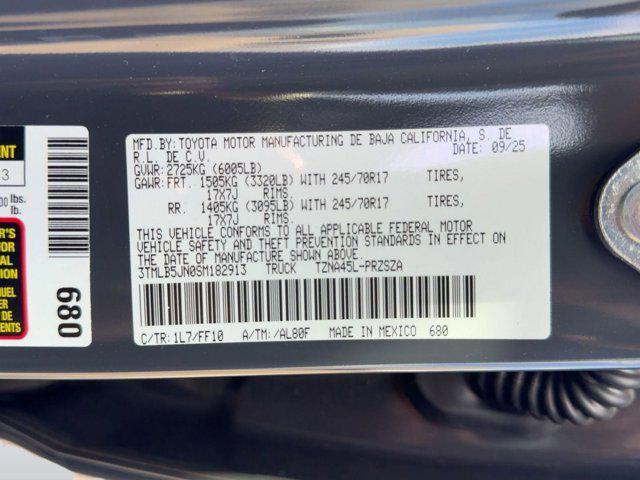 new 2025 Toyota Tacoma car, priced at $43,301