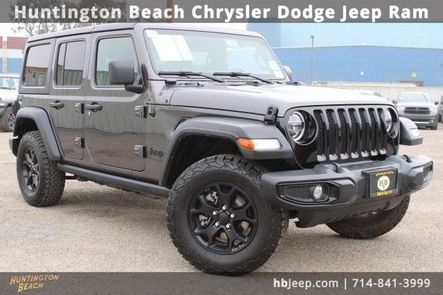 used 2021 Jeep Wrangler Unlimited car, priced at $24,300