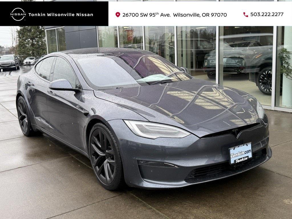 used 2021 Tesla Model S car, priced at $51,490