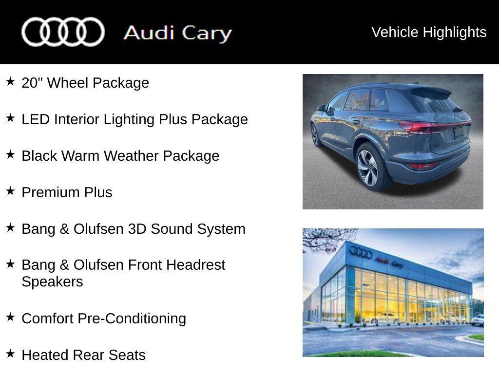 used 2025 Audi Q6 e-tron car, priced at $48,950