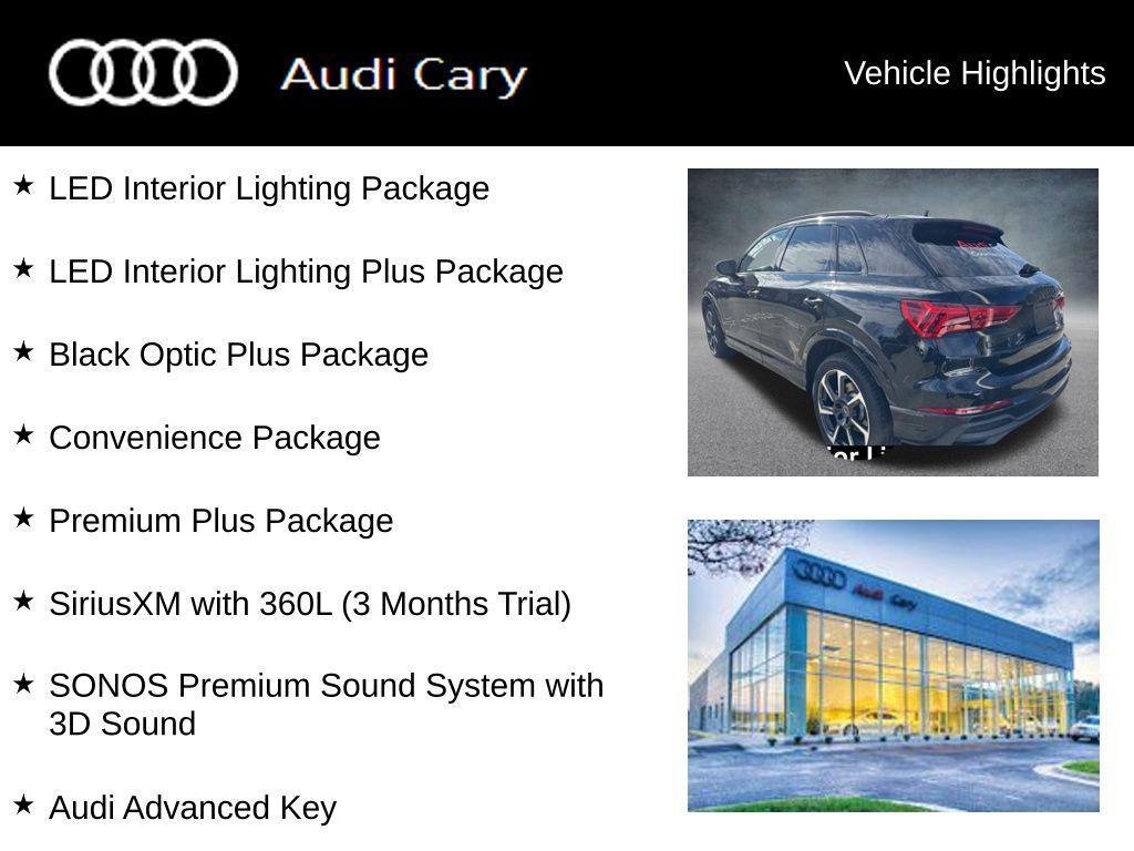 used 2025 Audi Q3 car, priced at $39,950