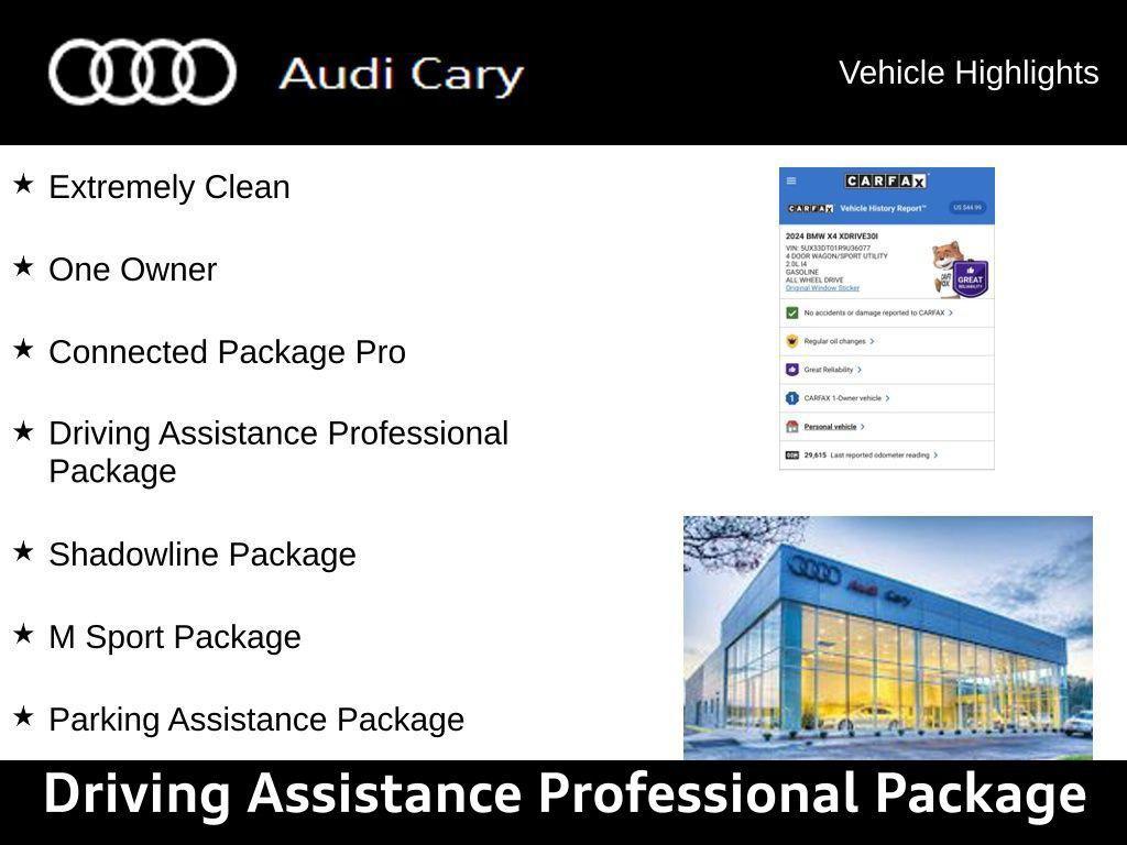 used 2024 BMW X4 car, priced at $44,450