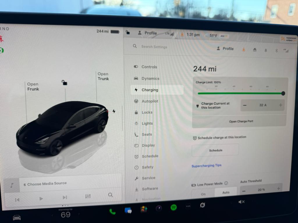 used 2022 Tesla Model 3 car, priced at $21,450