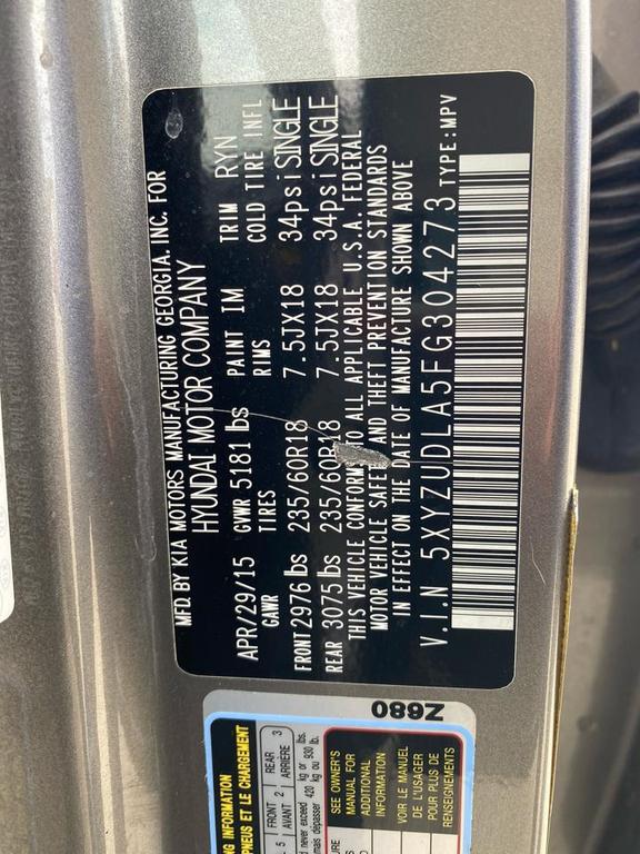 used 2015 Hyundai Santa Fe Sport car, priced at $12,990