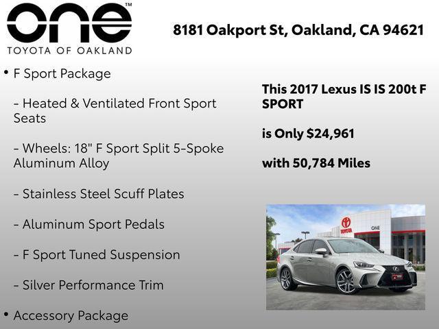 used 2017 Lexus IS 200t car, priced at $24,561