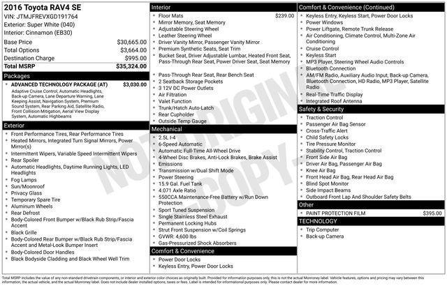 used 2016 Toyota RAV4 car, priced at $18,961