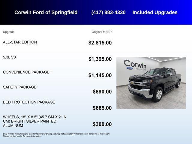 used 2020 Chevrolet Silverado 1500 car, priced at $32,129