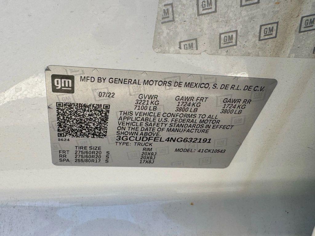 used 2022 Chevrolet Silverado 1500 car, priced at $44,999