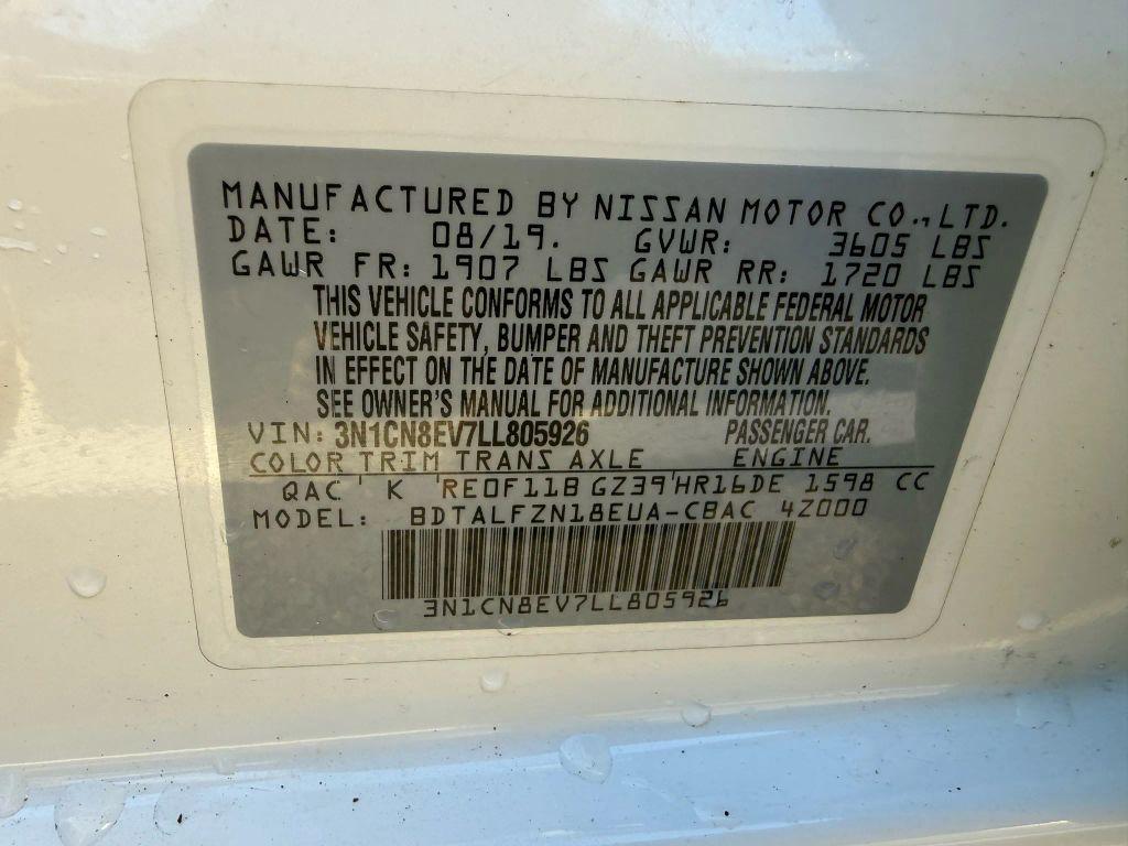 used 2020 Nissan Versa car, priced at $8,999