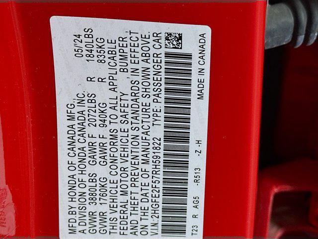 used 2024 Honda Civic car, priced at $21,996