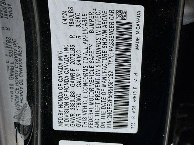 used 2024 Honda Civic car, priced at $22,496